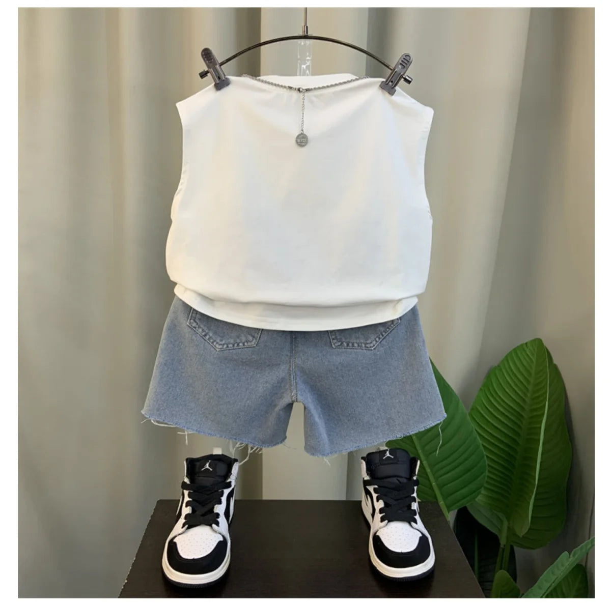 Boys Clothing Set New Fashion Baby Summer Sleeveless Clothing Children's Short Sleeve T-shirt Shorts Two Piece Set