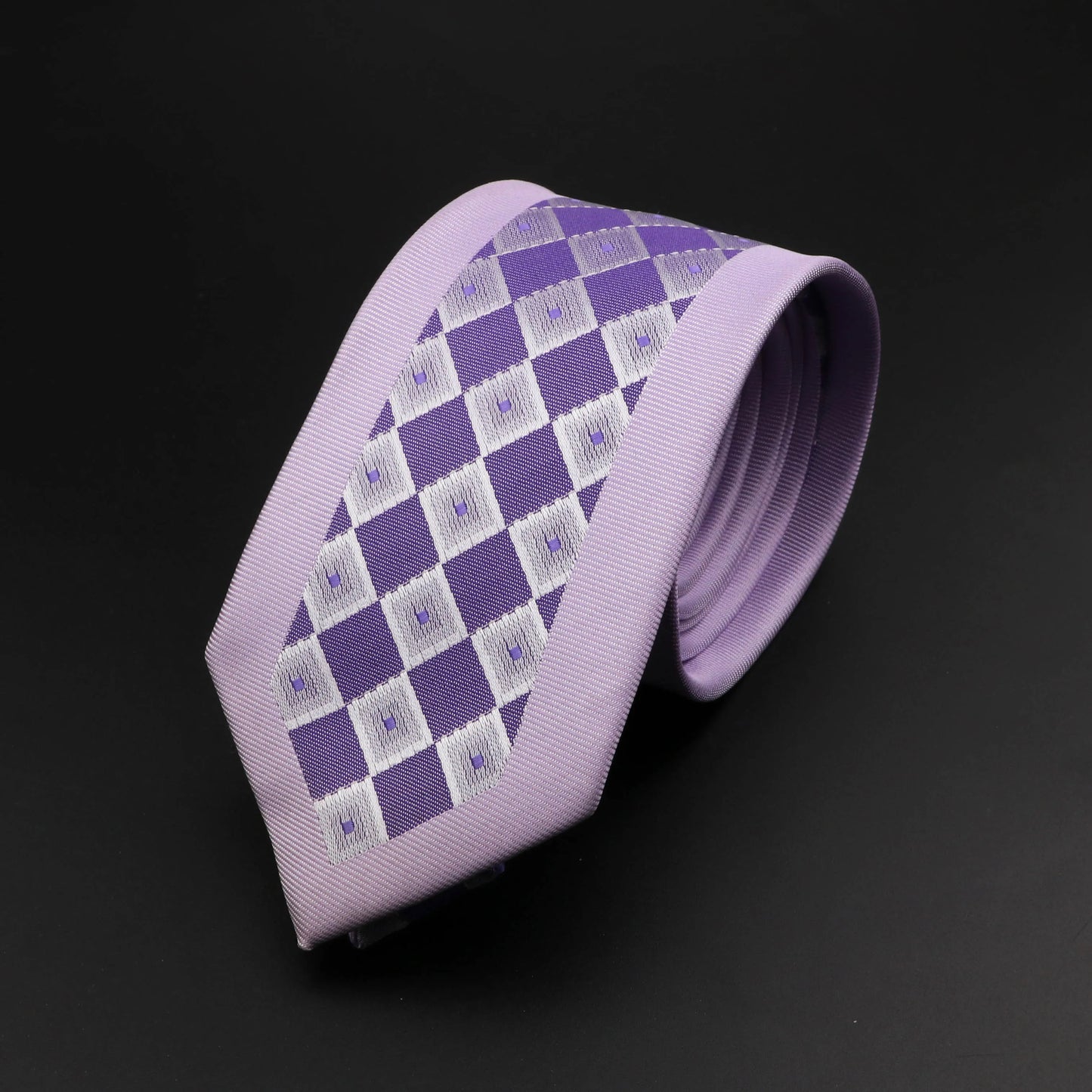 New Skinny 6cm Ties For Men Wedding Dress Necktie Perple Floral Paisley Patchwork Tie Business Slim Shirt Accessory Gift Cravate