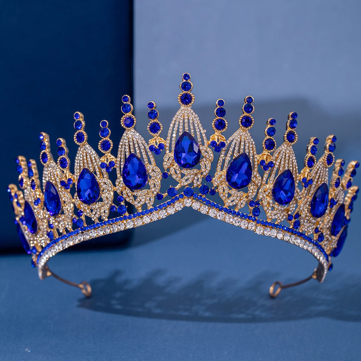 Baroque Crystal Tiaras And Crowns Luxury Rhinestone Prom Diadem Bridal Wedding Hair Accessories Jewelry Crown Tiara For Women