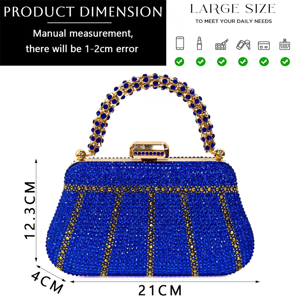 Venus Chan 2024 Special Design High Quality Orange Color African Women Shoes and Bag Set with Shinning Crystal for Wedding Party
