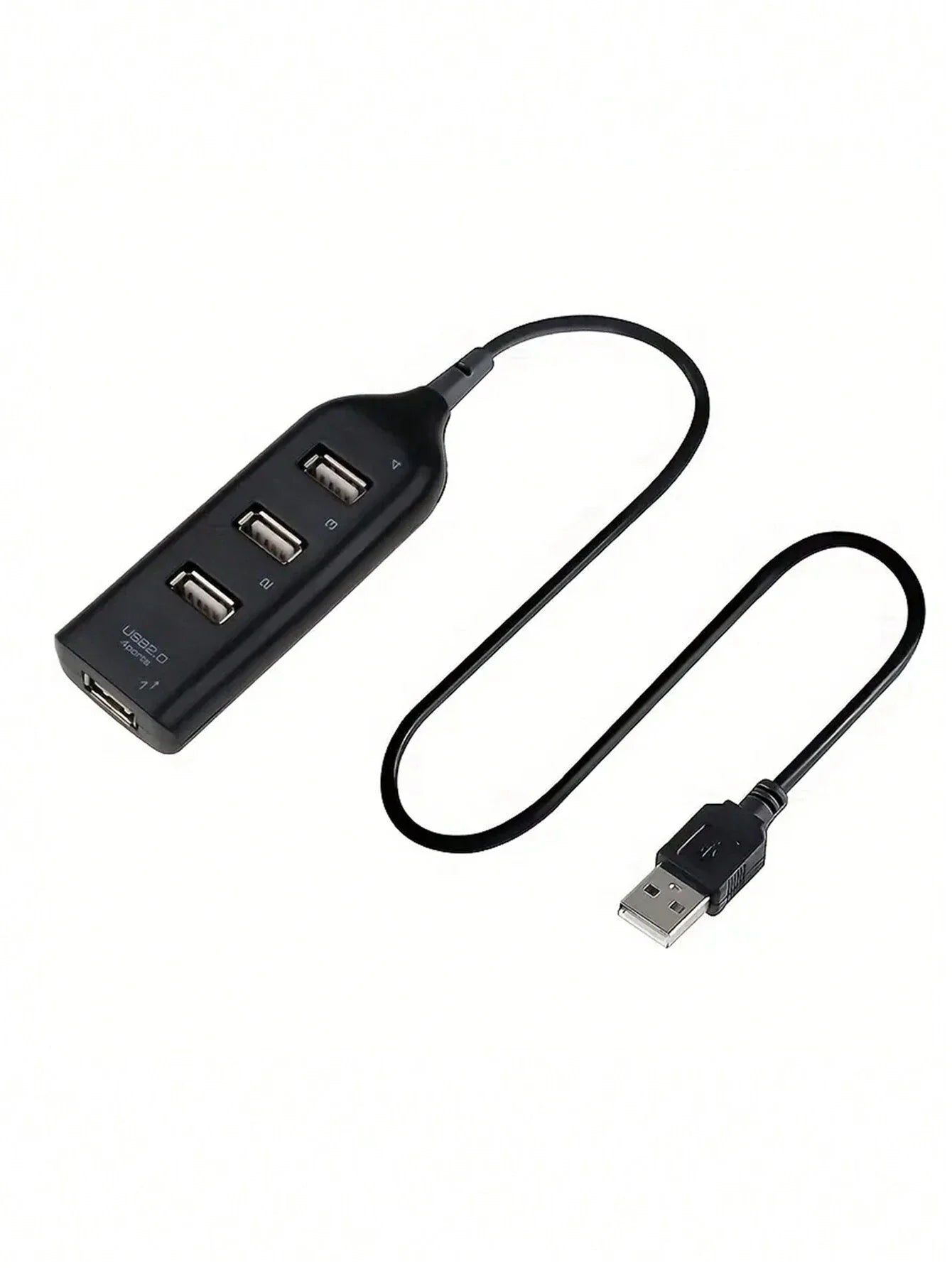1pc White USB 4-Port Hub Expander Computer Accessory