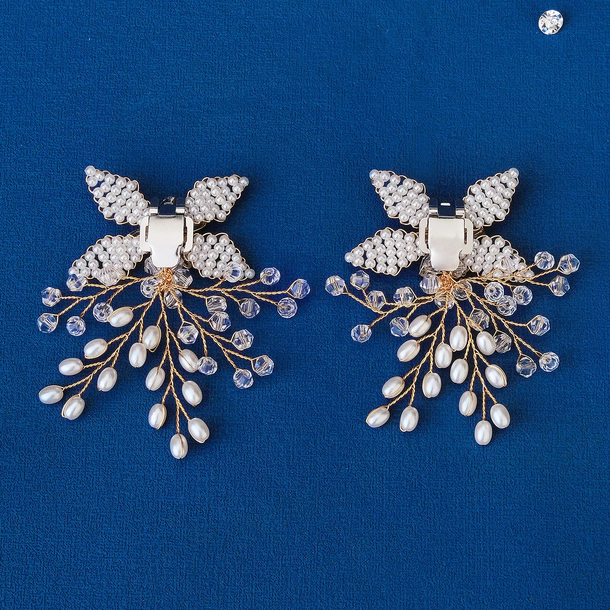 Newest Shinning Rhinestone Shoes Clip Metal Wedding Accessories Crystal Pearl Luxury Shoe Buckle Decorations Gift For Women