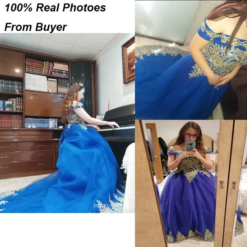 Quinceanera Dress 2024 New Luxury Boat Neck Party Prom Ball Gown Vintage Lace Vestidos Robe Vestidos Custom Made Customized