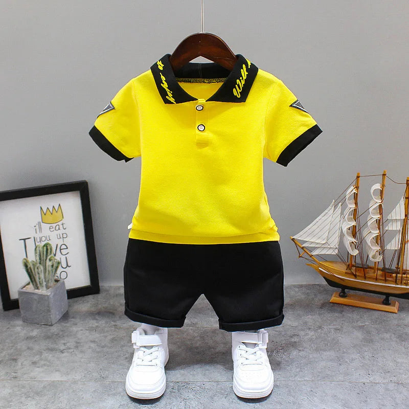 New Baby Boy Clothes Suits Summer Baby Clothes Set Print Dinosaur T-shirts+Pant 2pcs/Suit Infant Outfits Kids Girls Clothes Sets