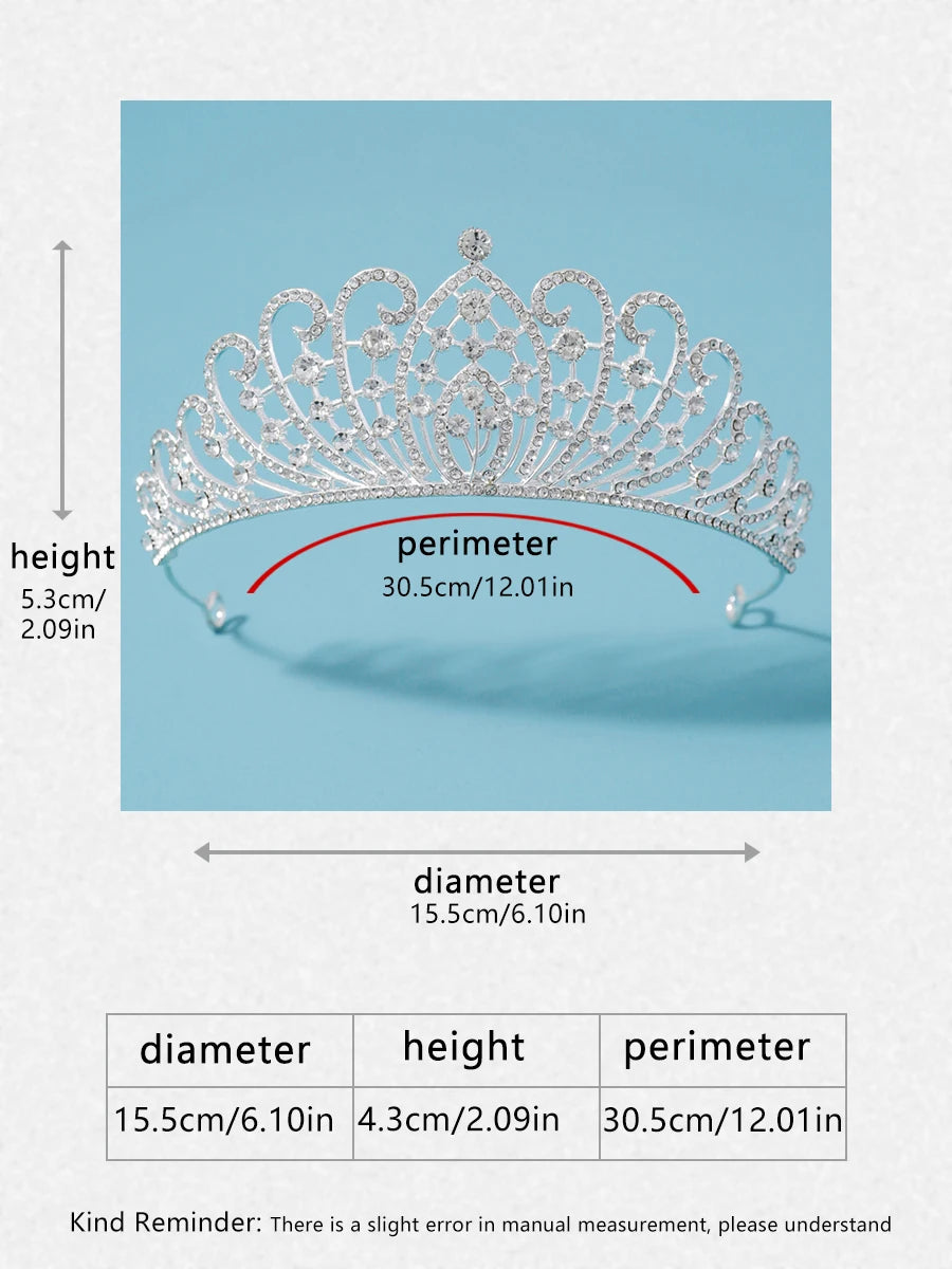 Itacazzo bridal headwear crown, classic Tiras suitable for women's weddings and birthday parties