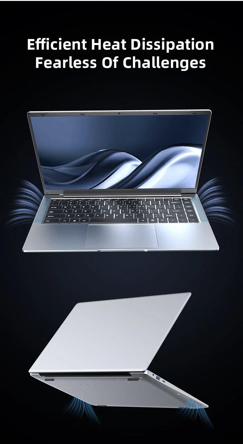 Portable Office Laptop Computer 14.1" 12GB RAM 1TB 2TB SSD Windows 11 Notebook Learn Recreation Entertainment Portable Laptops