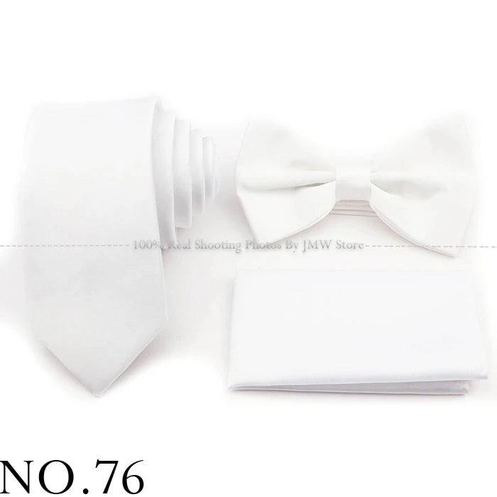 Hot Sale Purple Pink Sage Green Tie Set Polyester Necktie Bowtie Cufflink Brooch For Groom Suit Wedding Cravat Shirt Accessory