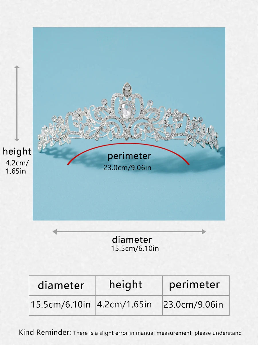 Itacazzo bridal headwear crown, classic Tiras suitable for women's weddings and birthday parties