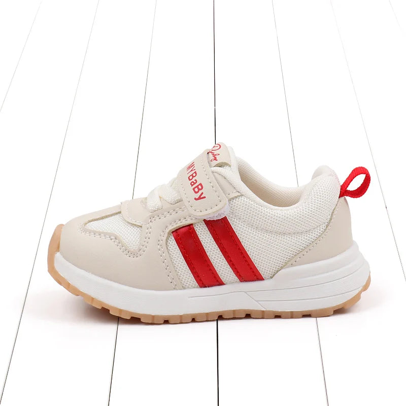 Baby Boys Girls Comfortable Sports Shoes Soft Sole Non-slip Solid Colour Toddler Shoes