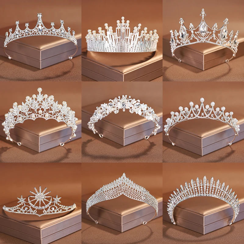 Itacazzo bridal headwear crown, classic Tiras suitable for women's weddings and birthday parties