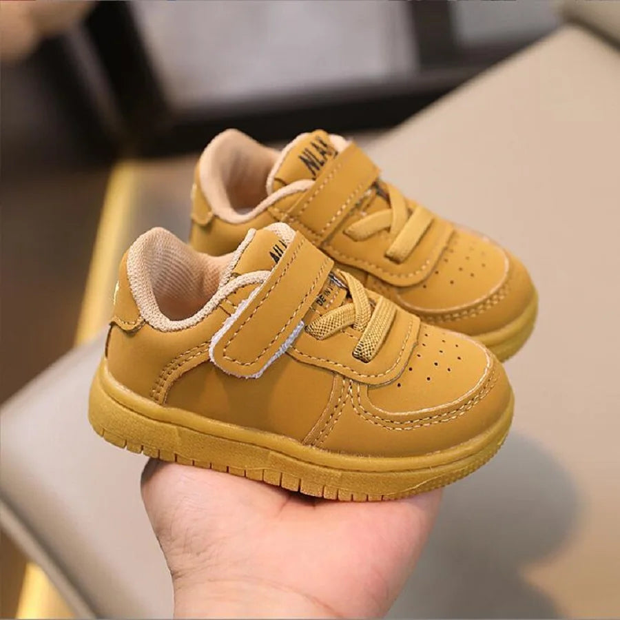 Autumn Winter New Children's Sports Shoes Boys' High Top Board Shoes Girls' Little White Fashion Children's Basketball Shoes