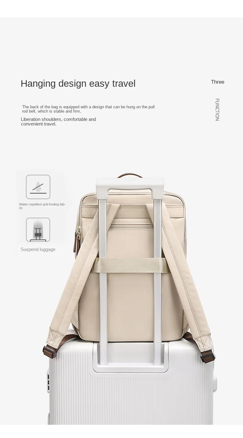 GOLF Laptop Backpack Women Elegant 14 inch Notebook Bags Waterproof Backpacks Woman Work Back Pack Casual Multi Pockets Bagpack