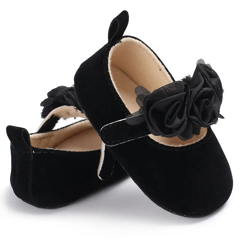 Infant Newborn Soft Sweet Mary Jane Baby Shoes Kids Wedding Party Dress Footwear Children Princess First Walker Baby Girl Shoes