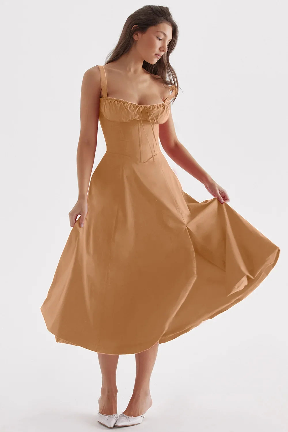 Women Beach Vacation Dress French Lazy Style Dress-Solid Color Or Printed Multi-Color Spring Summer 2025 New Arrival