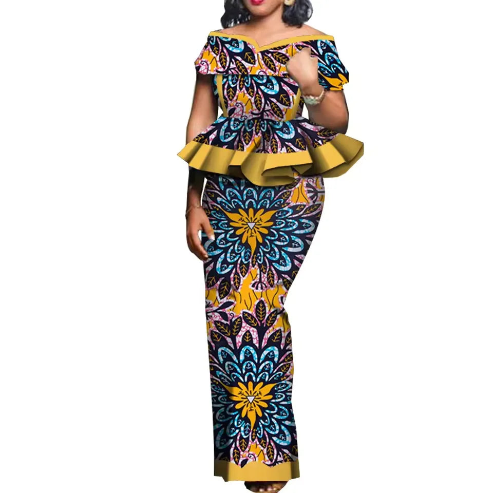 SALE!!! Party African Dress Women Skirt Sets Traditional 2 Pieces Suits Custom Made Dashiki Tops and Skirts Plus Size Clothing