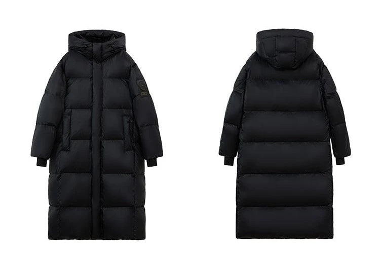 Winter Women Clothing Warm Long Parka Thick Over-the-knee Puffer Jacket Zipper Black Cotton-padded Coats Windproof Jackets New