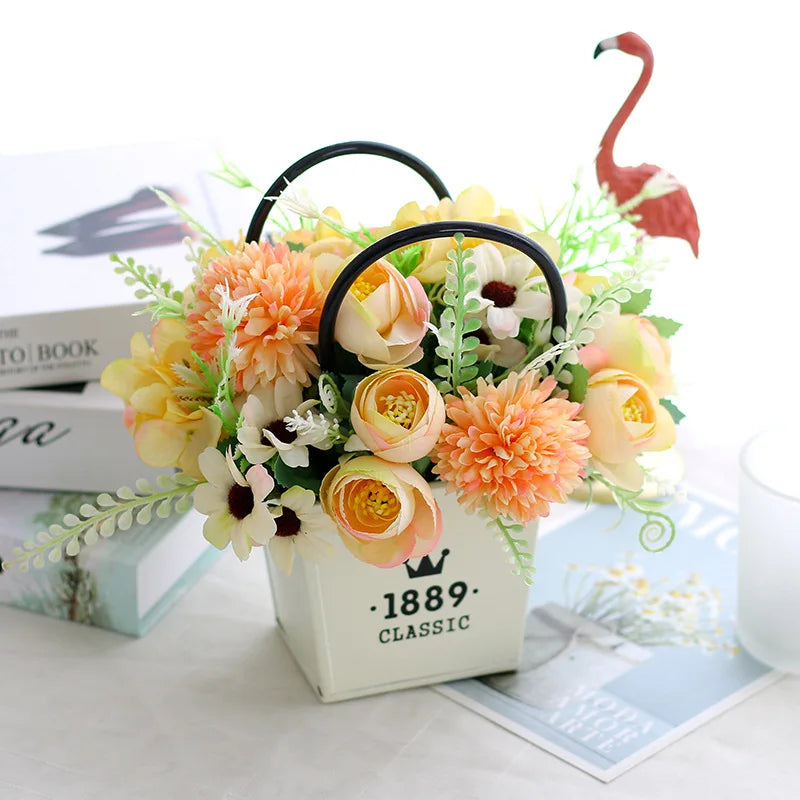 Artificial Flowers Silk Peony For Vase Bride Bouquet Wedding Home Room Table Decoration Fake Floral Hydrangea Gifts