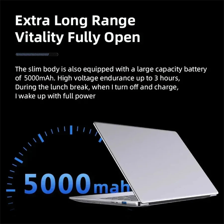 14.1 inch Laptop Computer Portable Windows 11 Pro Core i7-7500U Notebook 12GB RAM 1TB 2TB SSD Office Study Laptops