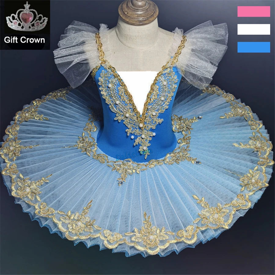 Professional Ballet Tutu Women Girls Ballet Dress Kids Adult Pancake Tutu Ballerina Princess Birthday Party Dress Ballet Costume