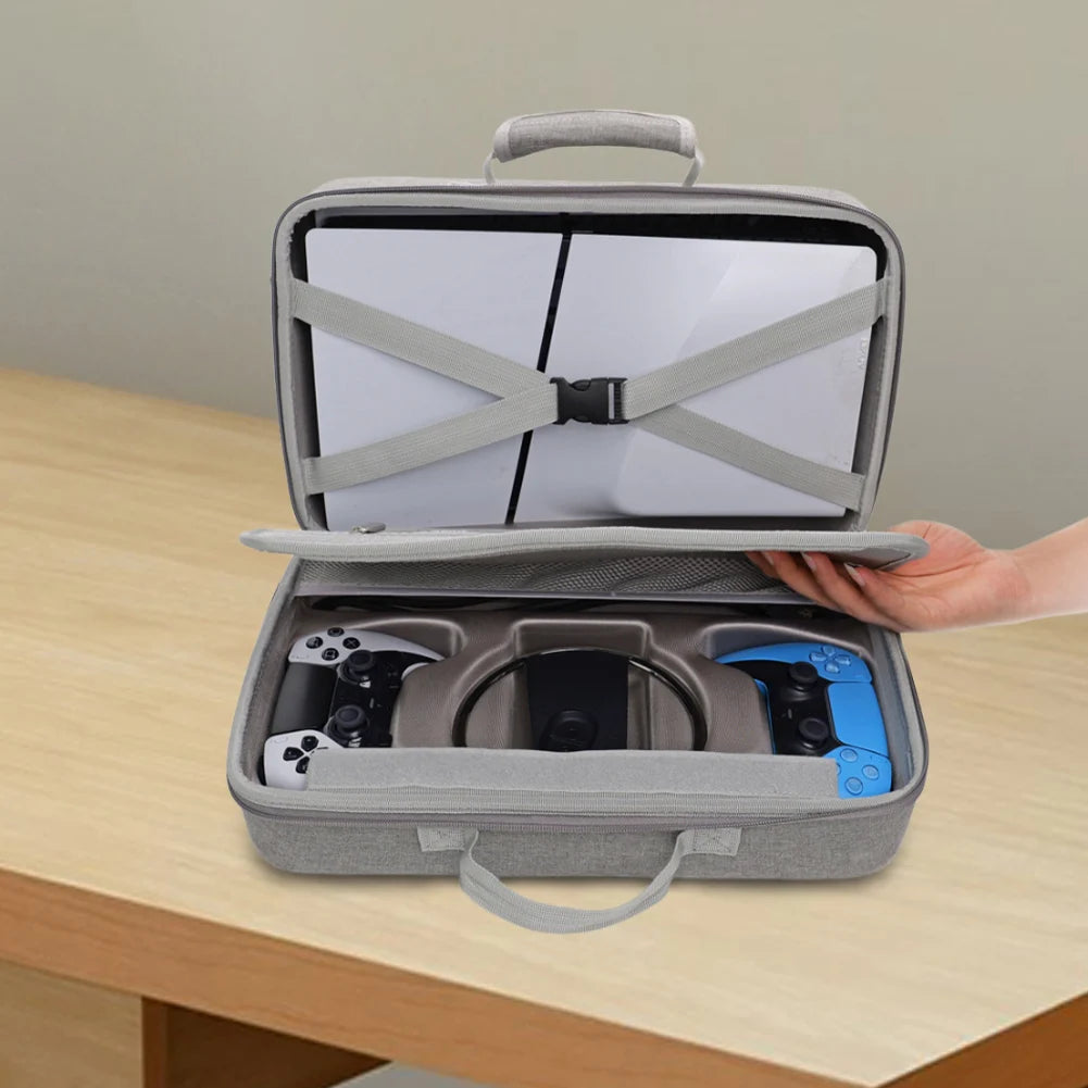 Hard Shell Carrying Case Storage Bag for PS5 Slim for PS5 Slim Console Controllers and Other for Playstation 5 Slim Console