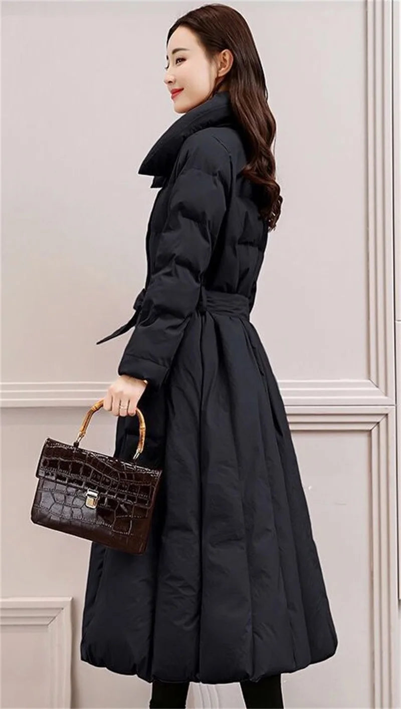 Winter Jacket Women Long Down Jackets Warm Parkas 2024 New Female's Casual Thick Quilted Cotton Puffer Coats Parkas Outwear