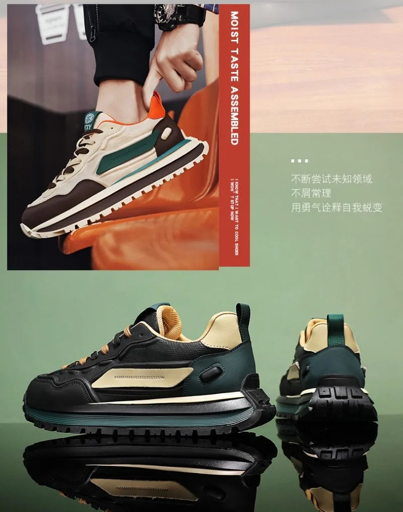 Trend Men Versatile Sneakers 2025 Autumn High Quality Comfortable Platform Sports Running Shoes Outdoor Youth Shoes for Men Plus