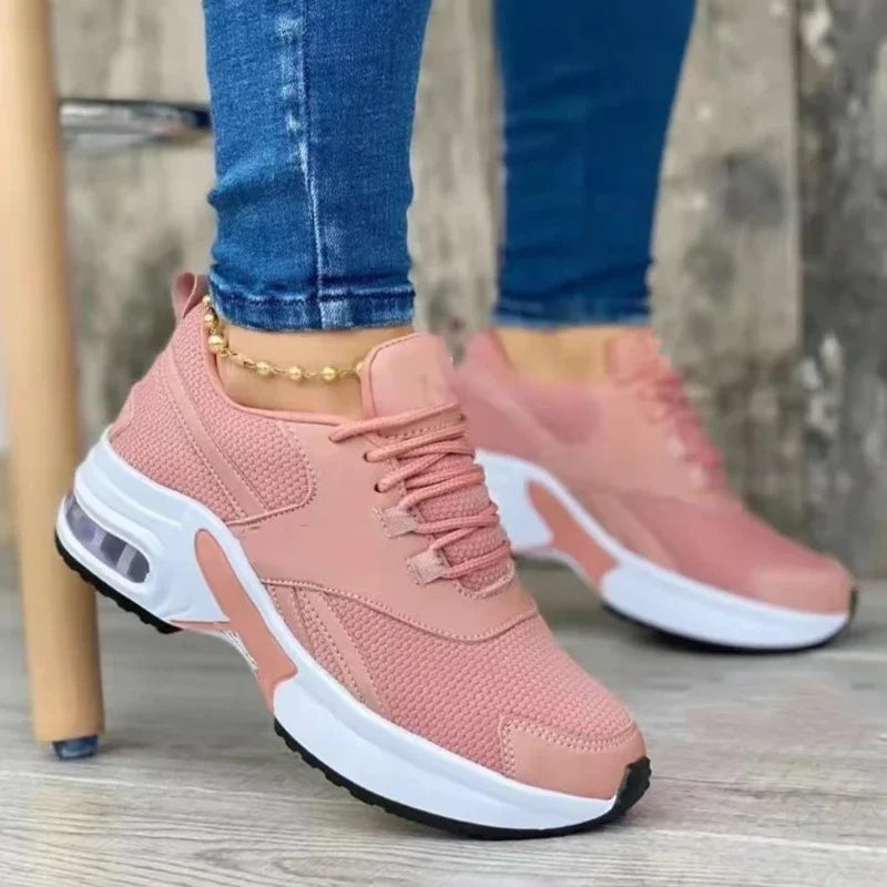 Women Sneakers Fashion Female Casual Shoes Shock-absorbing Wear-resistant Women Running Shoes Breathable Platform Tenis De Mujer
