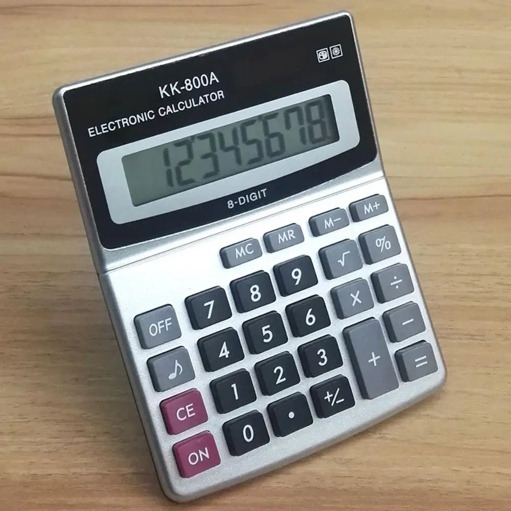 KK-800A Electronic Calculator Multifunctional Large Display Finance 8 Digits Desktop Calculator Office Supplies