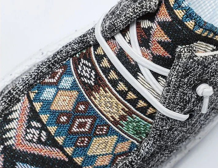 Sneakers Ethnic Style Wear to Work Men's Casual Shoes Round Toe Non Slip Male Shoe Fashion 2025 Luxury Sale Low Price Deals On