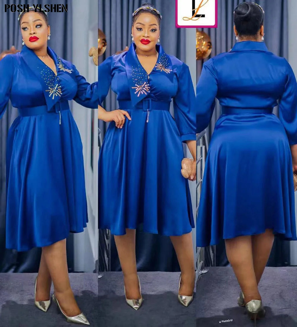 Elegant African Wedding Dresses for Women 2024 Plus Size Turkey Evening Party Dress Dashiki Ankara Outfits Robe Africa Clothing