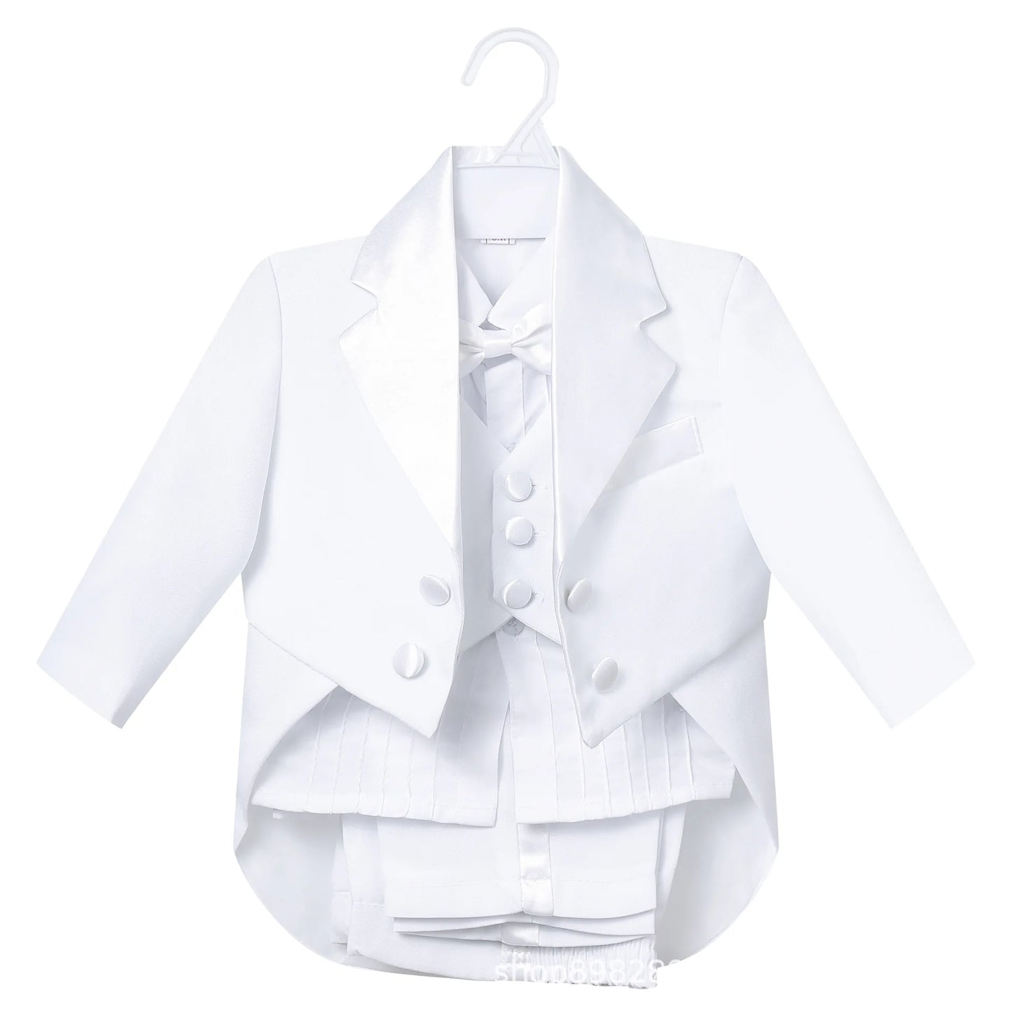 Hot Selling!Classic Little Boy Tuxedo/Wedding Party baby Boy Suit/Baby Boys Beige 5-piece Suit Set3345