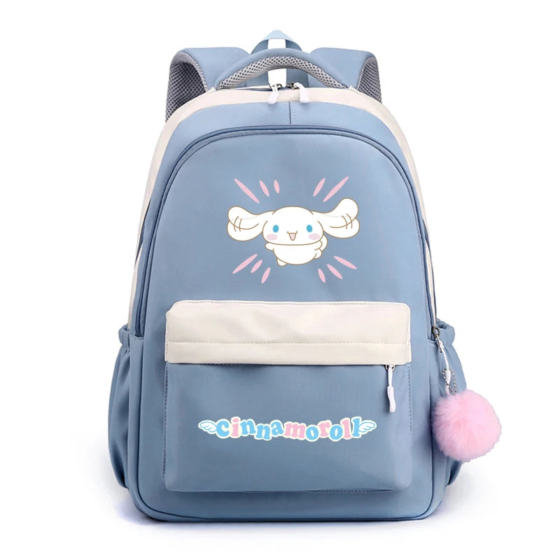 Cinnamoroll Backpack Children Girls Boy Sanrio Schoolbag Kawaii Student Back To School Rucksack Teen Kids Gift Women Travel Bags
