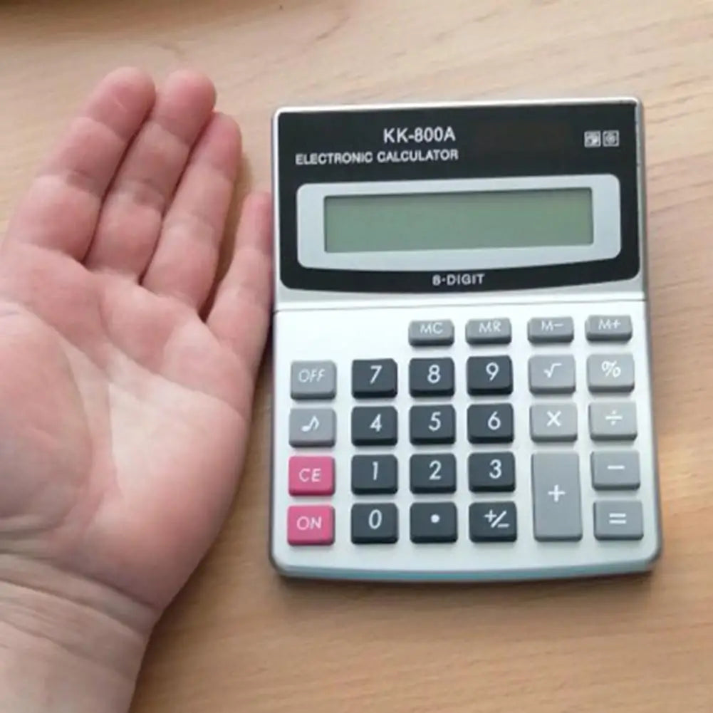KK-800A Electronic Calculator Multifunctional Large Display Finance 8 Digits Desktop Calculator Office Supplies