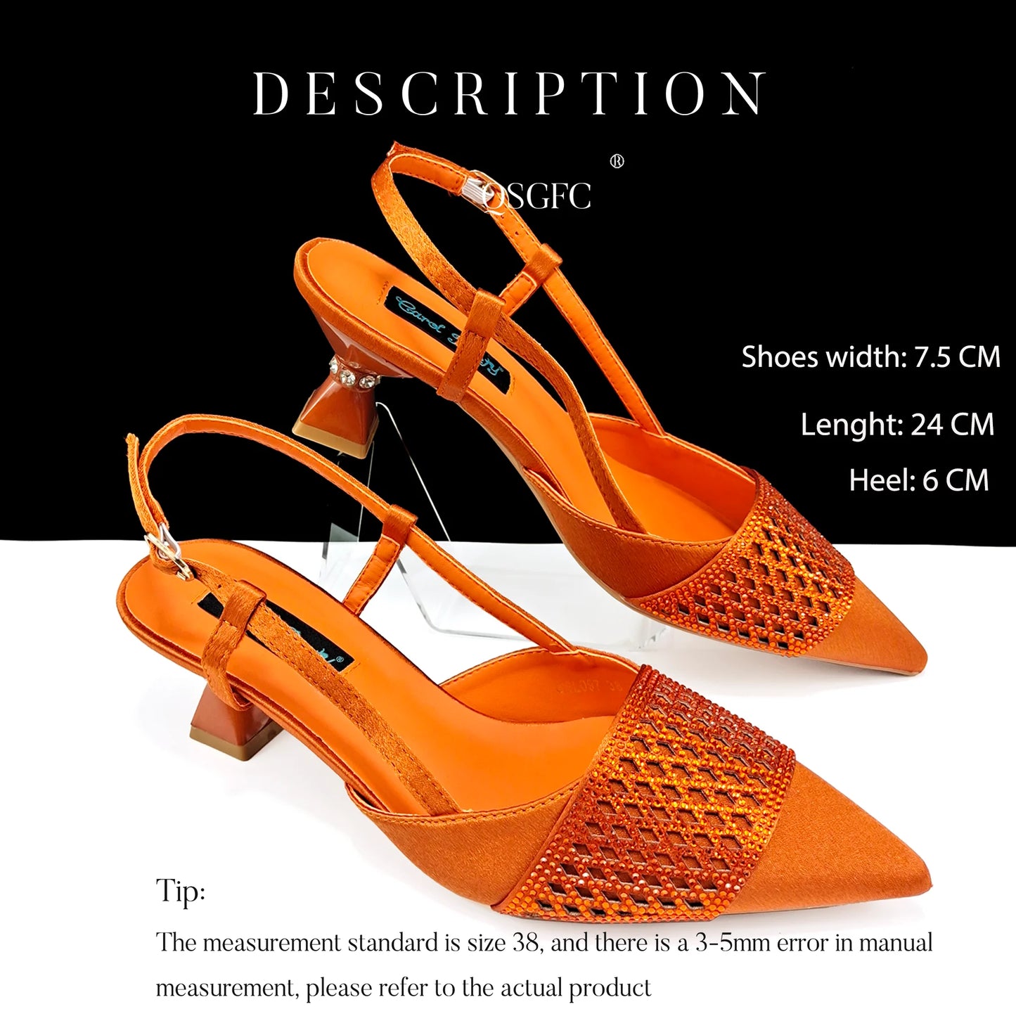 Newest Elegant Mature Style Black Color Party Wedding High Heel Pointed Toe Women Shoes and Bag full of Sequins Decoration