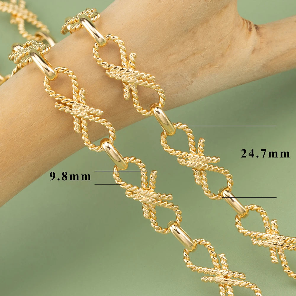 YEGUI C283,diy chain,pass REACH,nickel free,18k gold rhodium plated,copper metal,diy bracelet necklace,jewelry making,1m/lot