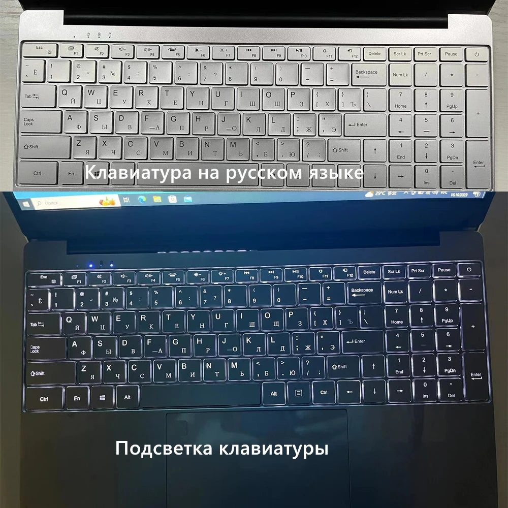 Notebook 15.6 inch Laptop Windows 11 Pro 1920*1080 Cheap Portable Intel Laptop 16G RAM 128GB/256GB/512GB/1TB SSD HDMI Port