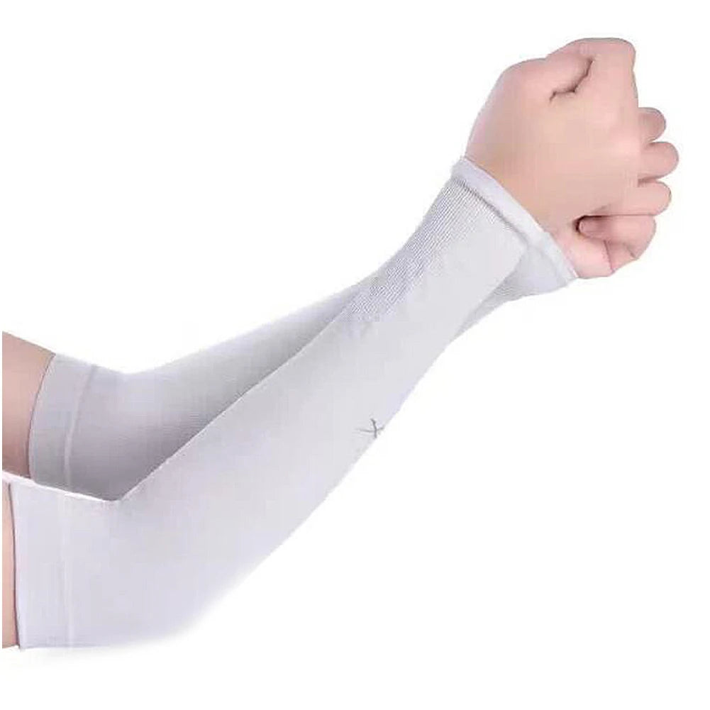 Summer Girl Gradient Ice Silk Sleeve Cycling Running Fishing UV Sun Protection Ice Fabric Arm Sleeves Quick Dry Breathable Cuffs