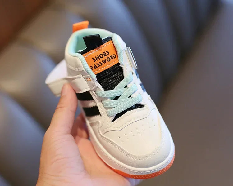 Size 21-32 Children Anti-slip Wear-resistant Casual Shoes Girls Boys Kids Soft Sole Toddler Shoes Baby Breathable Sport Sneakers