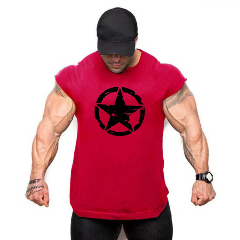 Gym Shirt Mens Bodybuilding Tank Top Mesh Fitness Sleeveless Vest Summer Casual Workout Singlets Undershirt Muscle Clothing