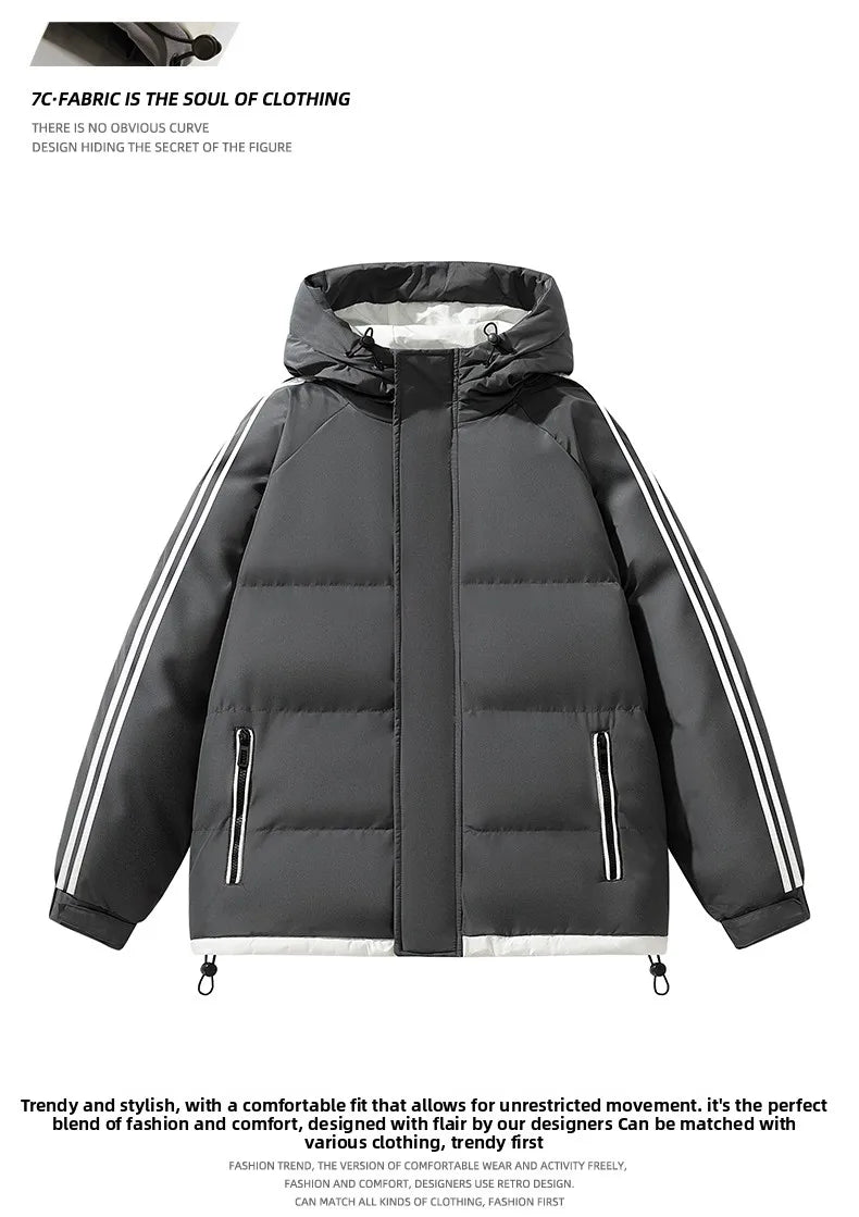 Winter Outdoor Men's Cold proof Warm Sports and Leisure Thick Cotton Jacket Winter Comfortable Fashion Trend Versatile Jacket