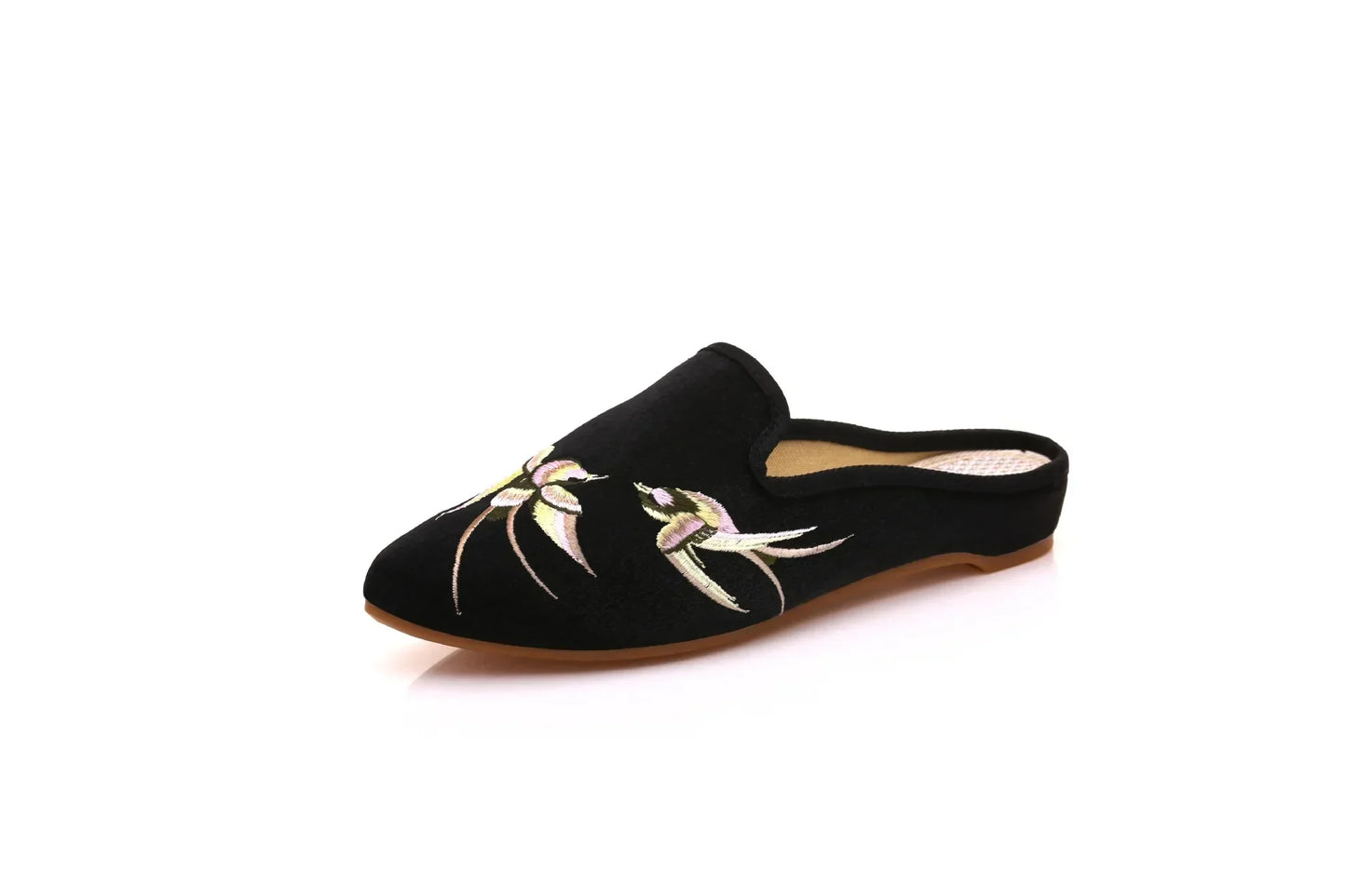 Summer Harajuku Chinese Style Women's Slippers Casual Vintage Embroidery Women Shoes Ethnic Style Fashion Streetwear Sandales