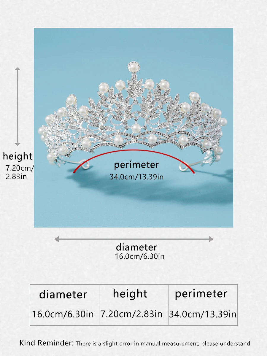 Itacazzo bridal headwear crown, classic Tiras suitable for women's weddings and birthday parties