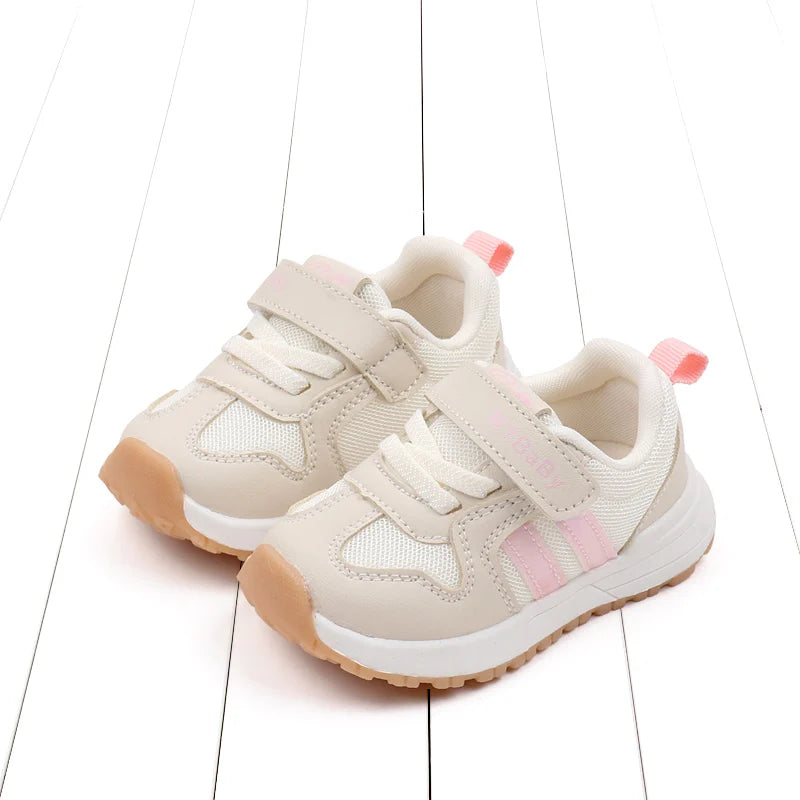 Baby Boys Girls Comfortable Sports Shoes Soft Sole Non-slip Solid Colour Toddler Shoes