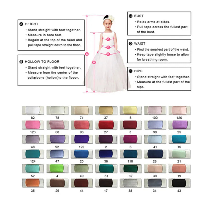 New Tailored Flower Girls Dresses Pink Tulle Gold Lace Puff Sleeve Kid Birthday Party Gown Christmas Dress First Communion Gown