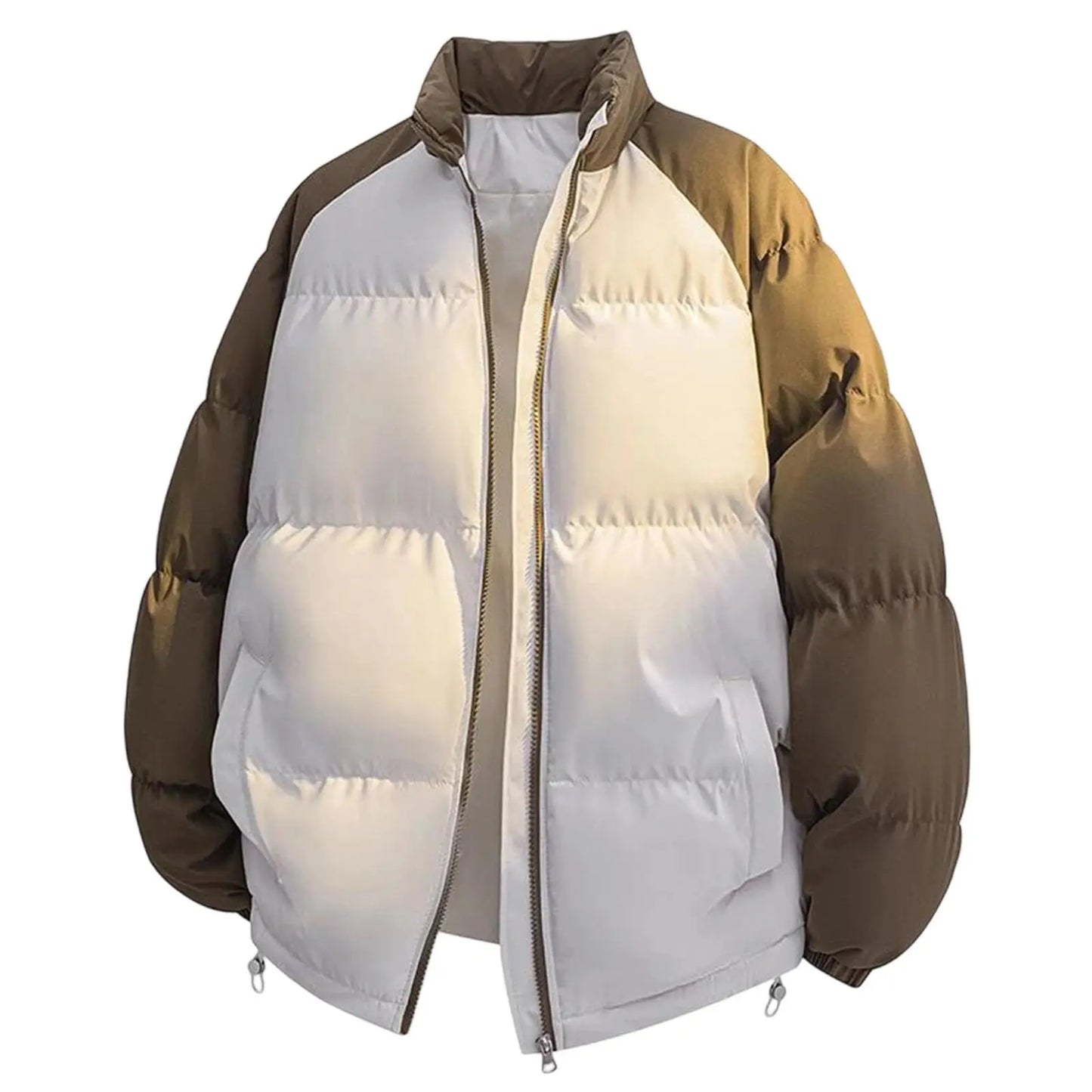 Men's Winter Cotton-padded Jacket,Outdoor Waterproof & Windproof Down Coat, Thickened Warm Casual Cotton-padded Outerwear