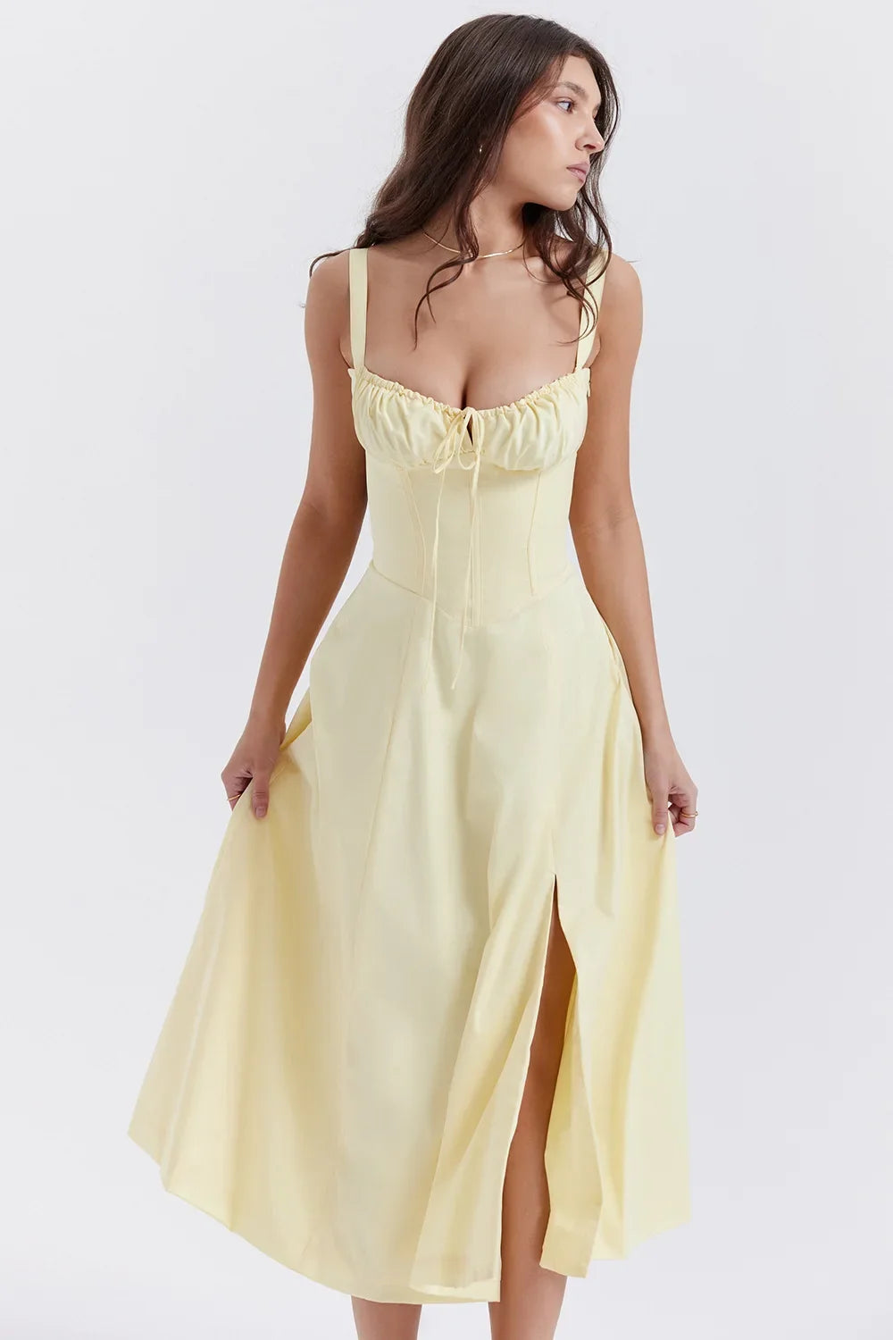 Women Beach Vacation Dress French Lazy Style Dress-Solid Color Or Printed Multi-Color Spring Summer 2025 New Arrival