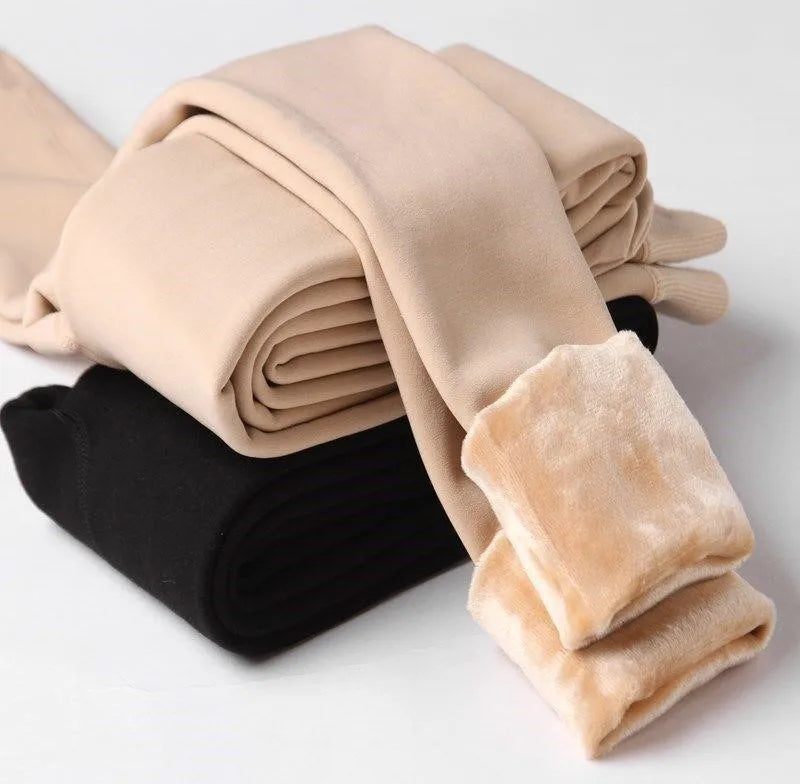 Winter Leggings Knitting Velvet Casual Legging High Elastic Lady's Warm Pants Skinny Pants for Women Polar Pantyhose