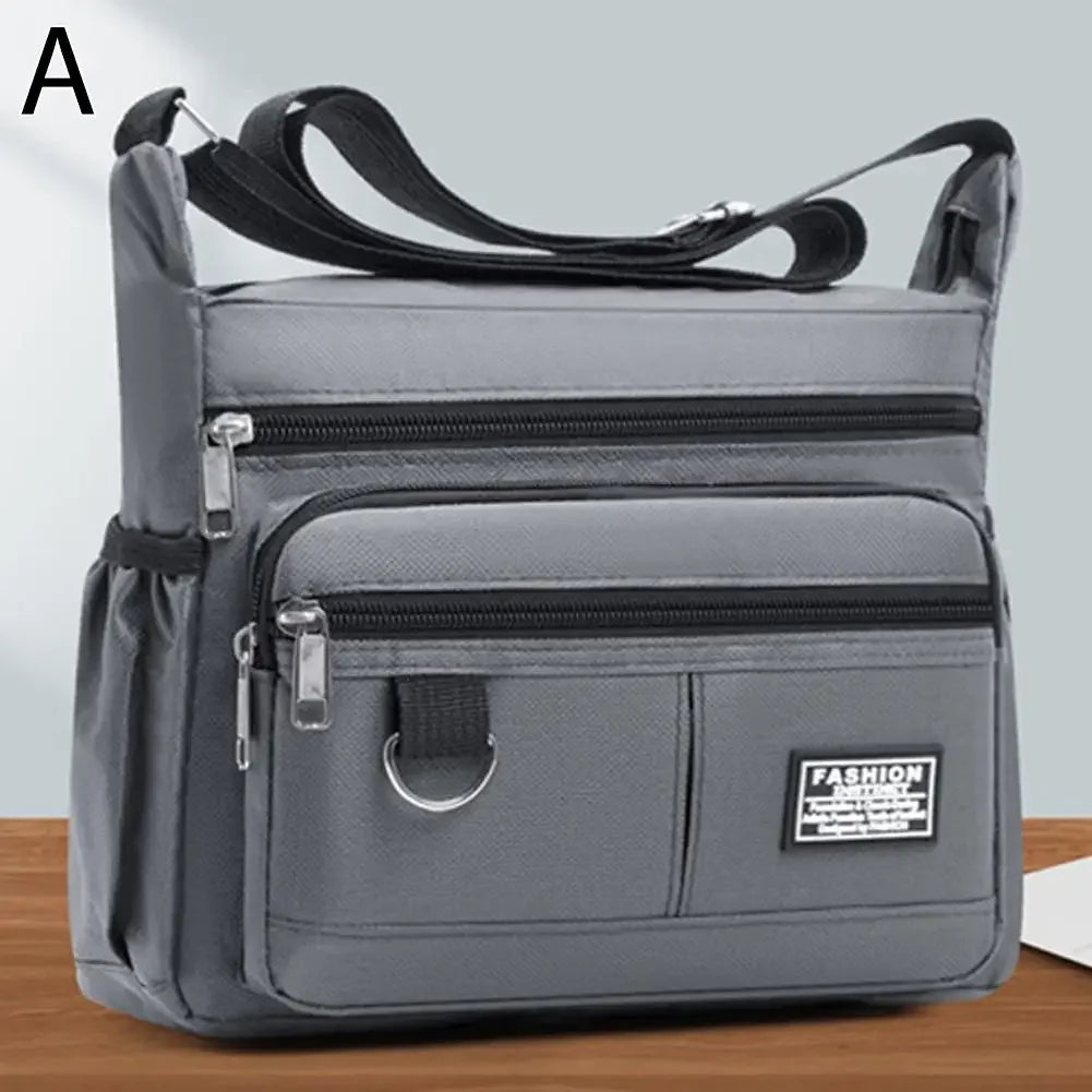 New Multi-layer Pocket Design Oxford Shoulder Bag Large Casual Capacity Single Crossbody Bag Messenger Men's Fashion Should Y5Q6