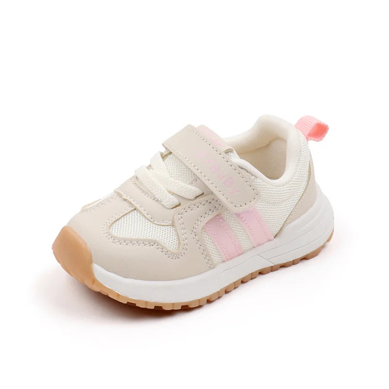Baby Boys Girls Comfortable Sports Shoes Soft Sole Non-slip Solid Colour Toddler Shoes