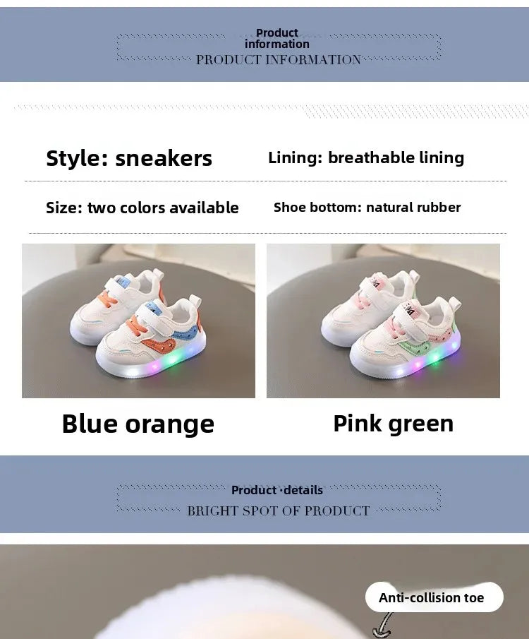 2025White Casual Shoes For Baby Boy Girl Brand Children Sneake Kids Shoes Toddler Walking Shoes Size 1